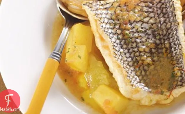 يخنة السمك مع المحار