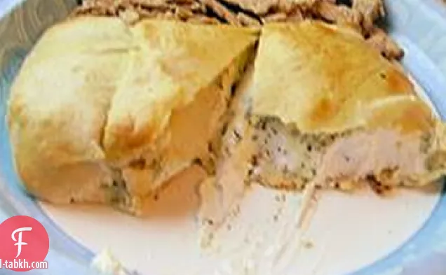 مقبلات جبنة كريمية مخبوزة