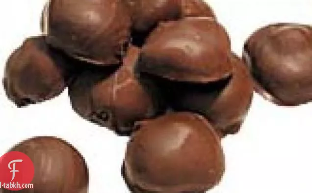 الشوكولاته البندق القبلات