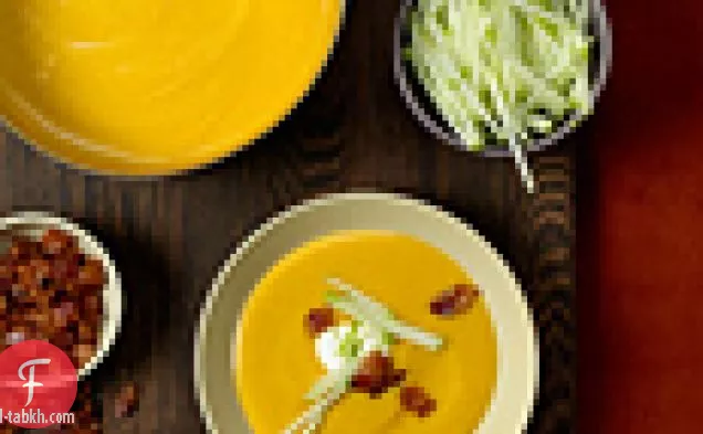 شوربة القرع والتفاح