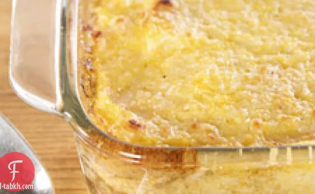 غراتان بولينتا مع فطر بولونيز