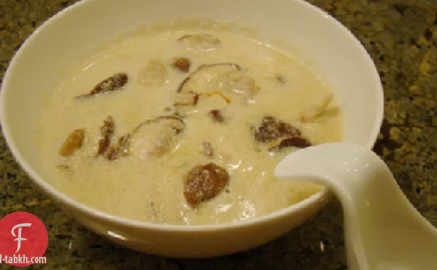 شوربة فطر شيتاكي الكريمية
