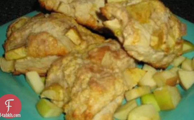 أرجل البط المشوي مع صلصة النبيذ الأحمر