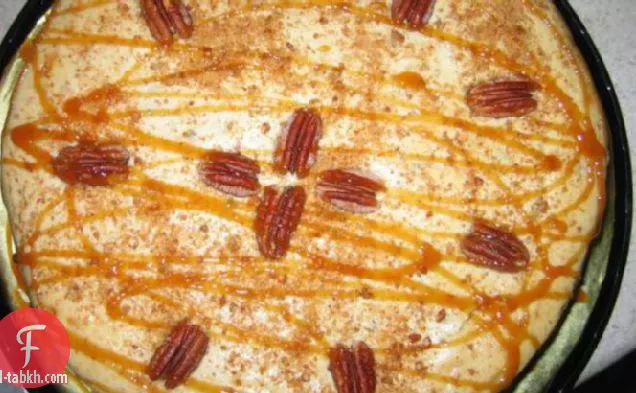 زبدة البقان الكراميل تشيز كيك