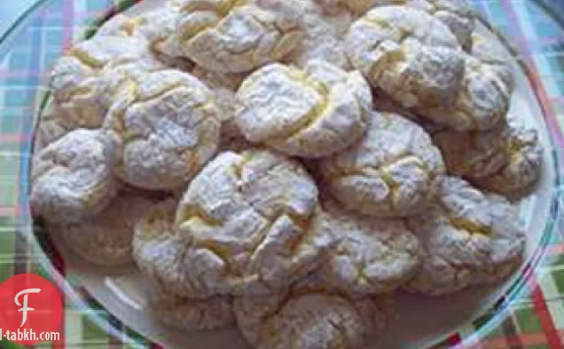 الليمون ندفة الثلج الكوكيز