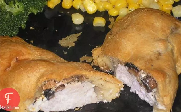 مقبلات جبنة كريمية مخبوزة