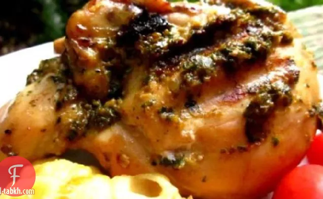 دجاج مشوي مع التوابل المغربية