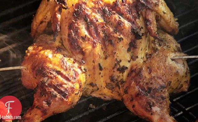 دجاج مشوي بالزبدة