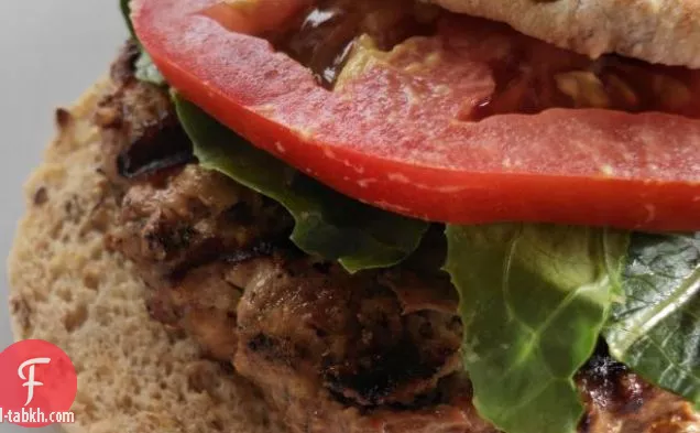 مشوي عشب البرغر الجانب أخف وزنا