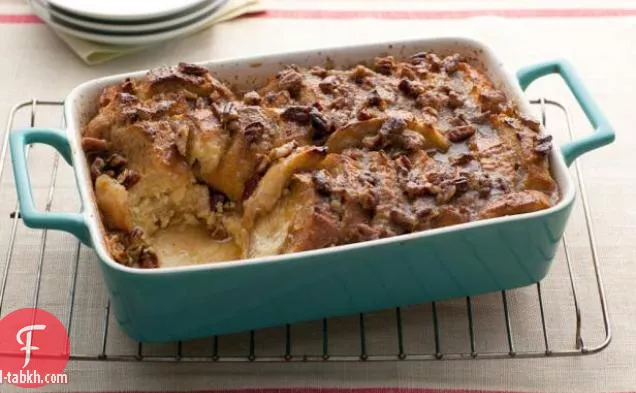 طاجن توست فرنسي مخبوز مع شراب القيقب