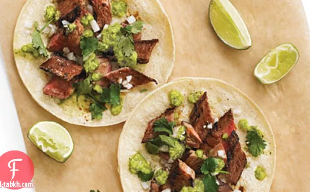 سندويشات التاكو سواديرو مع سيرانو-صلصة الكزبرة