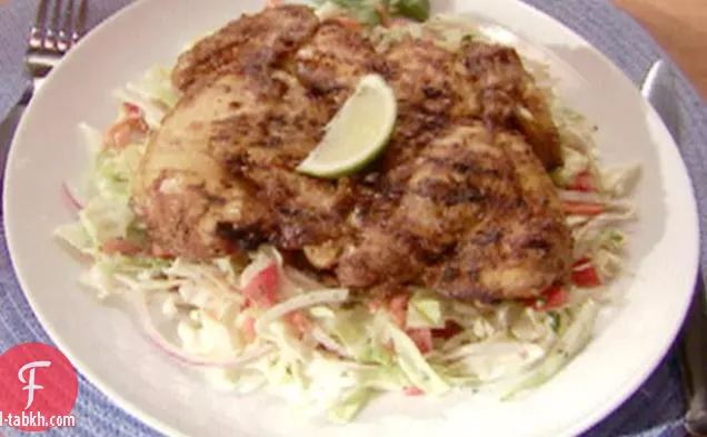 دجاج كورنيش بالكاري المشوي