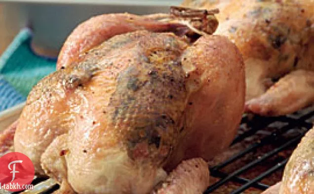 دجاج كورنيش معطر بالكمأة مع بروسسيوتو والفطر البري
