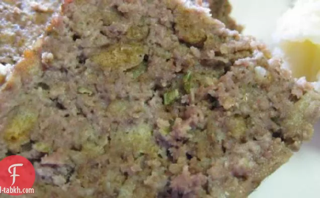 من السهل موقد أعلى حشو رغيف اللحم