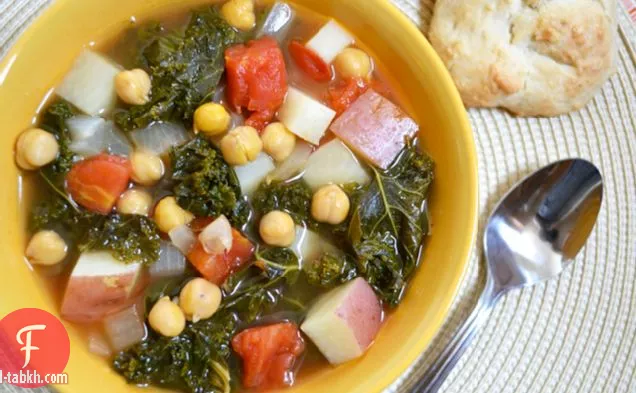شوربة الكالي والحمص