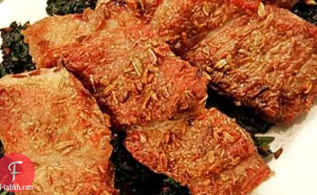 سبالا دي ميالي (شرائح لحم الخنزير مع اللفت التوسكاني)