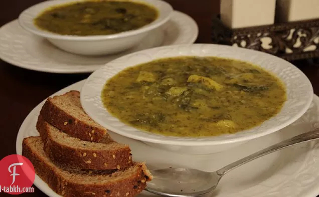 شوربة البطاطس والتفاح واللفت بالكاري