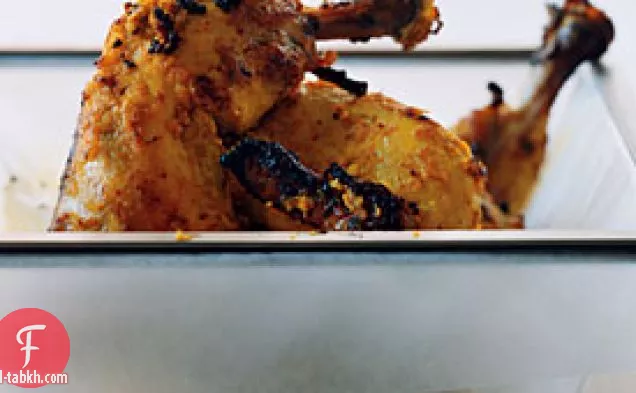دجاج هندي مشوي متبل بالزبدة