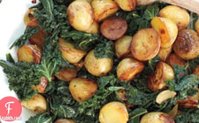 مقلاة البطاطا مع الخضر