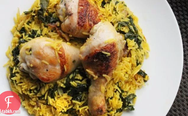 دجاج الليمون والأرز مع اللفت