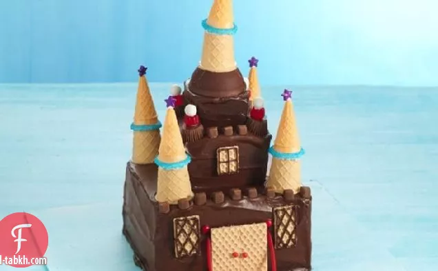 كعكة قلعة الأميرة الشوكولاته