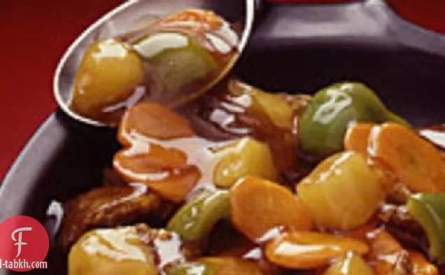 لحم البقر الحلو والحامض