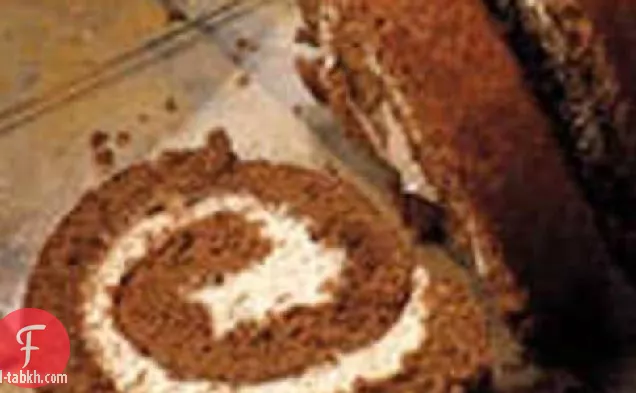 لفة كعكة الشوكولاتة والقرفة