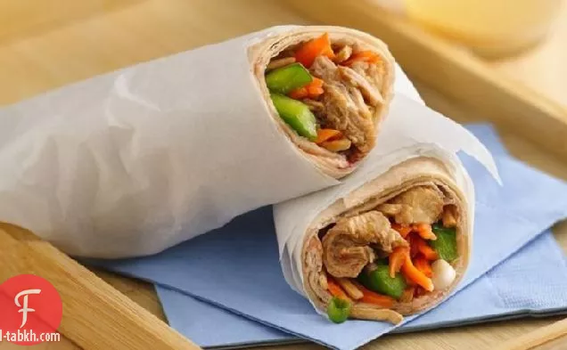 طباخ بطيء ترياكي-سمسم-لفائف الدجاج