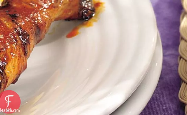دجاج مشوي مع شبوتل-صلصة الأفوكادو