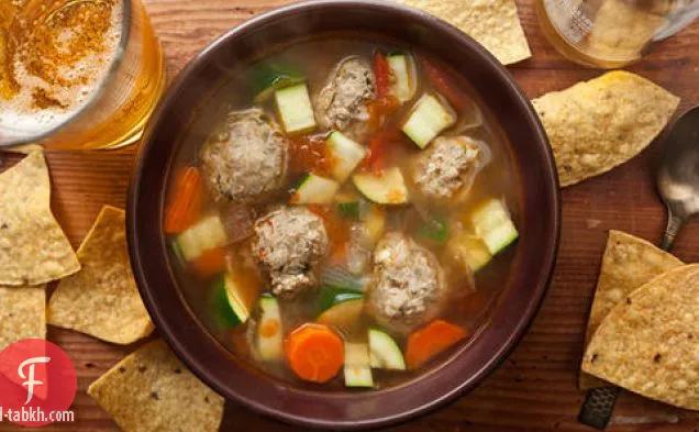 شوربة كرات اللحم المكسيكية