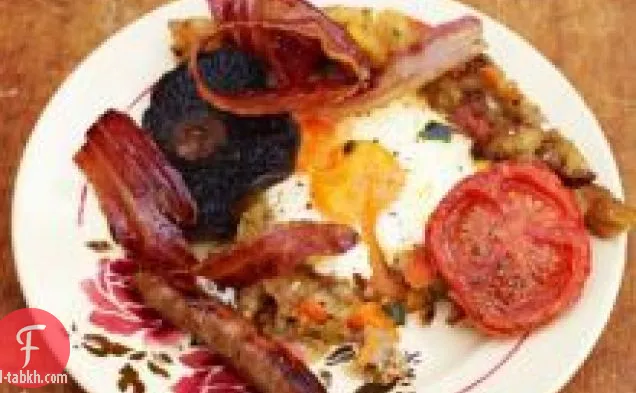 خروف مشوي مع سلطة الجزر والبرتقال