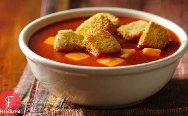 شوربة الجبن والطماطم المشوية