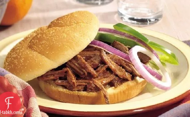 بطيئة طباخ الجذر البيرة الشواء لحوم البقر السندويشات