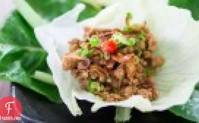 أكواب خس دجاج حار
