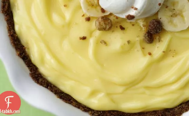الكاكاو نفث Pie فطيرة الموز كريم