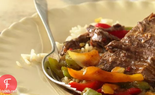 بطيئة طباخ الزنجبيل لحم البقر المشوي