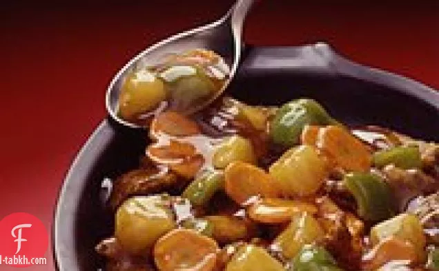 لحم البقر الحلو والحامض