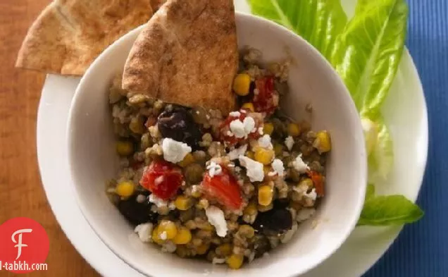 بطيئة طباخ البرغل البحر الأبيض المتوسط والعدس