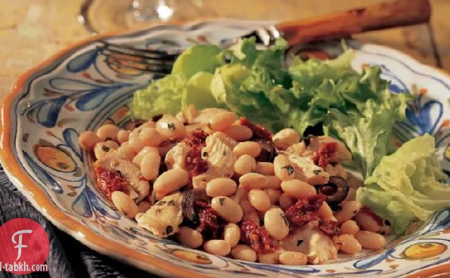 فاصوليا بيضاء إيطالية مع ديك رومي