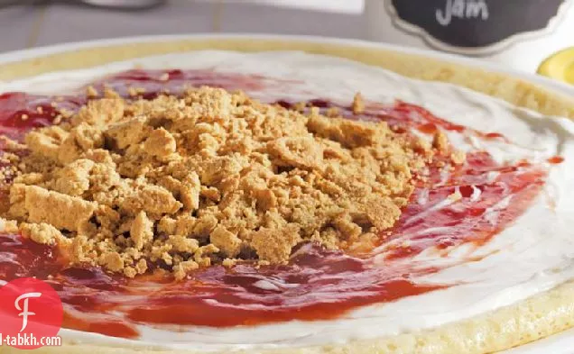 رأسا على عقب الفراولة الجبن
