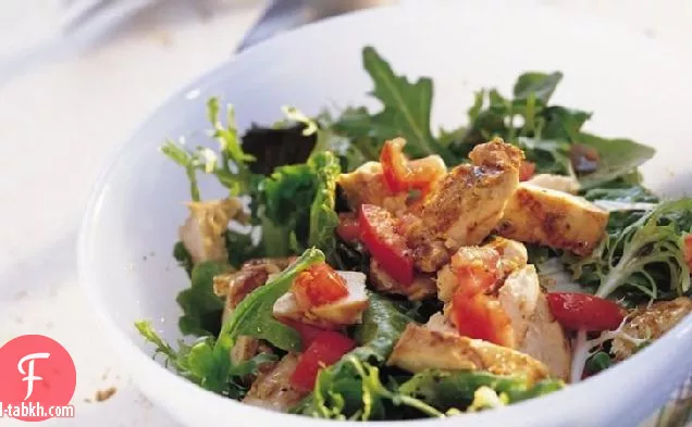 سلطة الدجاج الايطالية المشوية