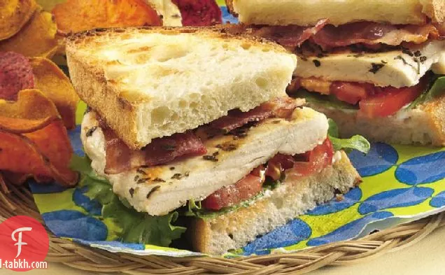 شطائر الدجاج المشوي