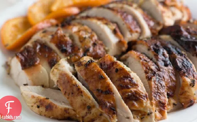 روزماري البرتقال المحمص تركيا الثدي