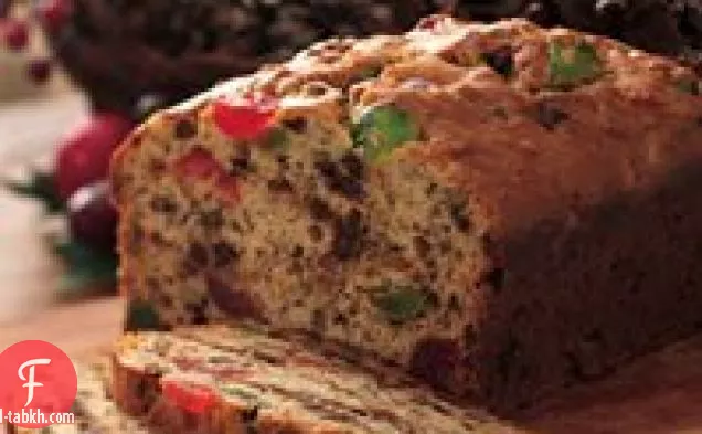 رقائق الشوكولاتة وخبز الكرز والموز