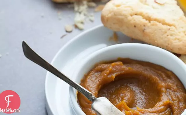 زبدة القرع بهار القيقب (خالية من السكر المكرر ، نباتي، باليو)