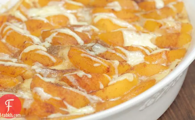 بين عشية وضحاها الخوخ وكريم نخب الفرنسية