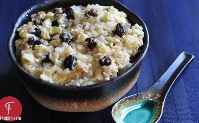 الزنجبيل البني بودنغ الأرز
