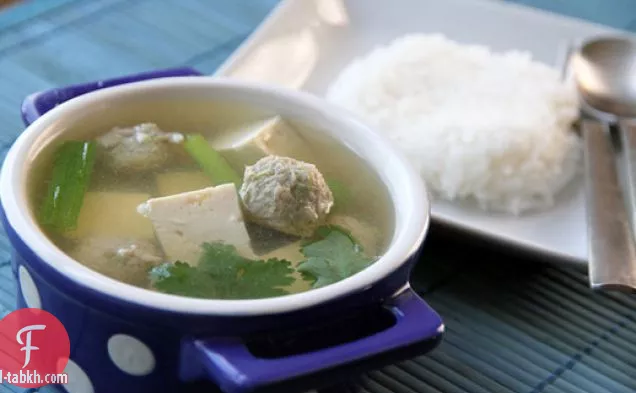 التوفو التايلاندية-حساء لحم الخنزير