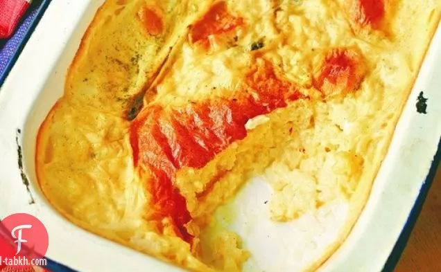 بودنغ أرز الفانيليا مع الكرز وشراب الروم