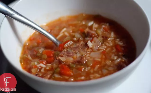 العشاء الليلة: حساء الطماطم والأرز وأندويل